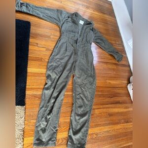 Green Abercrombie & Fitch coveralls. Tall inseam